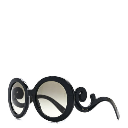 Prada Acetate Baroque Sunglasses SPR 27N Black 1 of 7