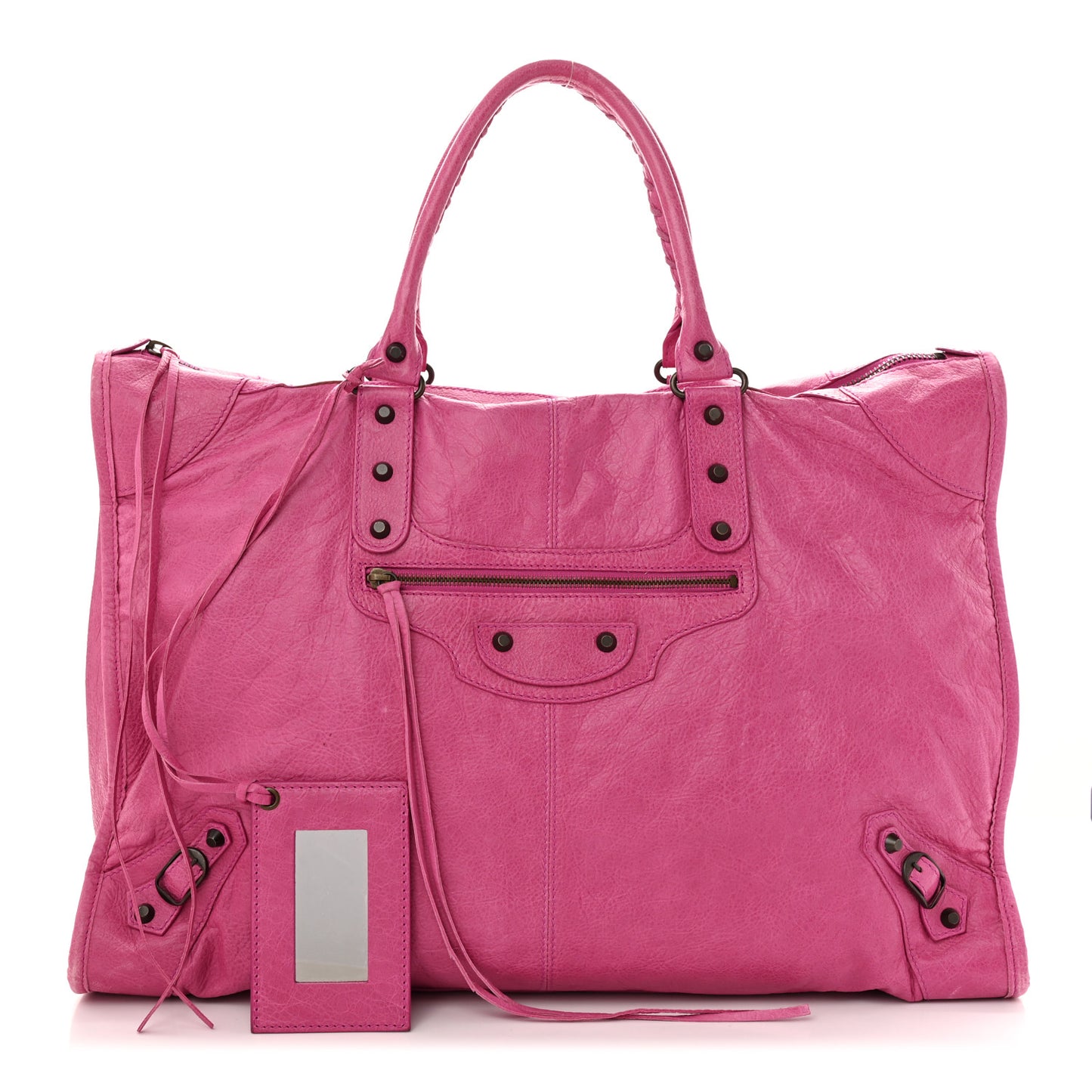 Agneau Classic Hardware Weekender Cyclamen Fucsia
