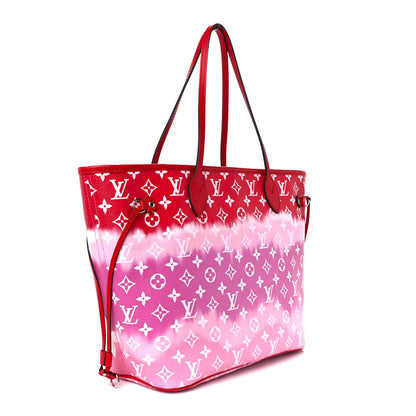 Louis Vuitton Monogram Escale Neverfull MM Rouge 5 of 15