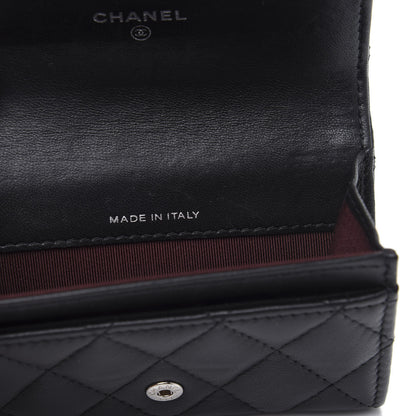 Chanel Lambskin Quilted Flap Card Holder Black 8 of 10