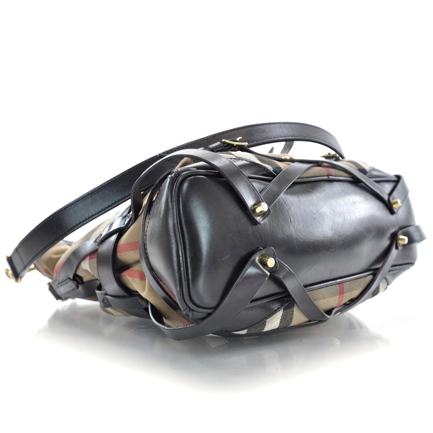 House Check Bridle Calfskin Medium Gosford Hobo