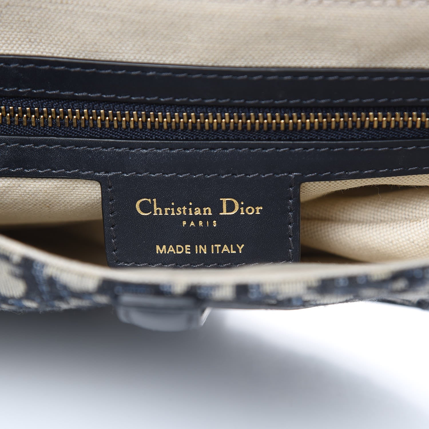 Christian Dior Monogram Saddle Bag Blue 6 of 9