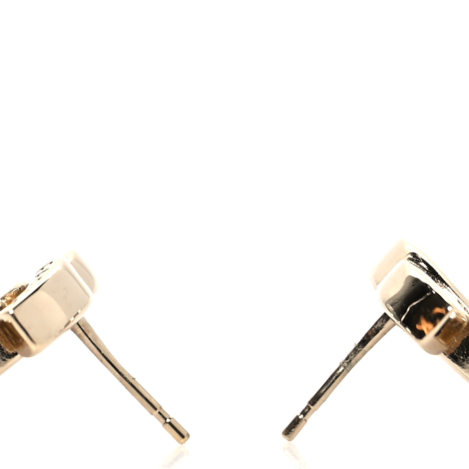Chanel Metal CC Turnlock Earrings Gold 3 of 4