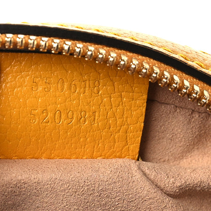 Gucci GG Supreme Monogram Flora Web Mini Ophidia Round Shoulder Bag Beige Multicolor Crop 7 of 9
