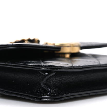 Chanel Calfskin Quilted Perfect Fit Coin Purse With Chain Black 10 of 11