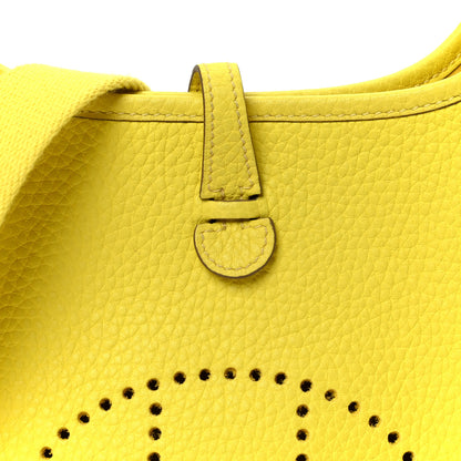 Hermes Taurillon Clemence Evelyne TPM Lime 9 of 11