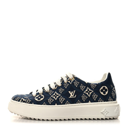 Louis Vuitton Jacquard Since 1854 Time Out Sneakers 38.5 Blue 1 of 9