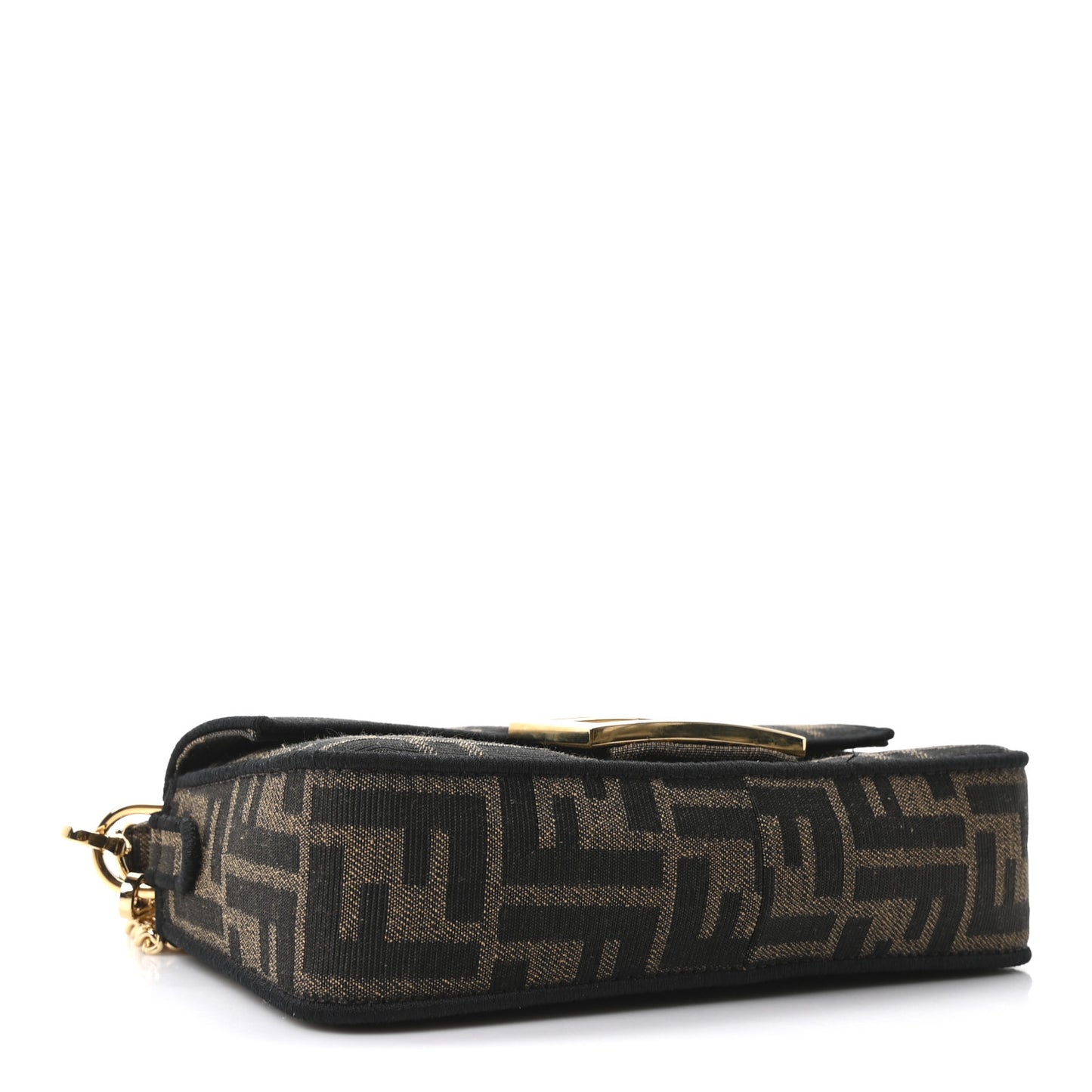 Fabric Jacquard FF 1974 Mini Baguette Tobacco Moro Black