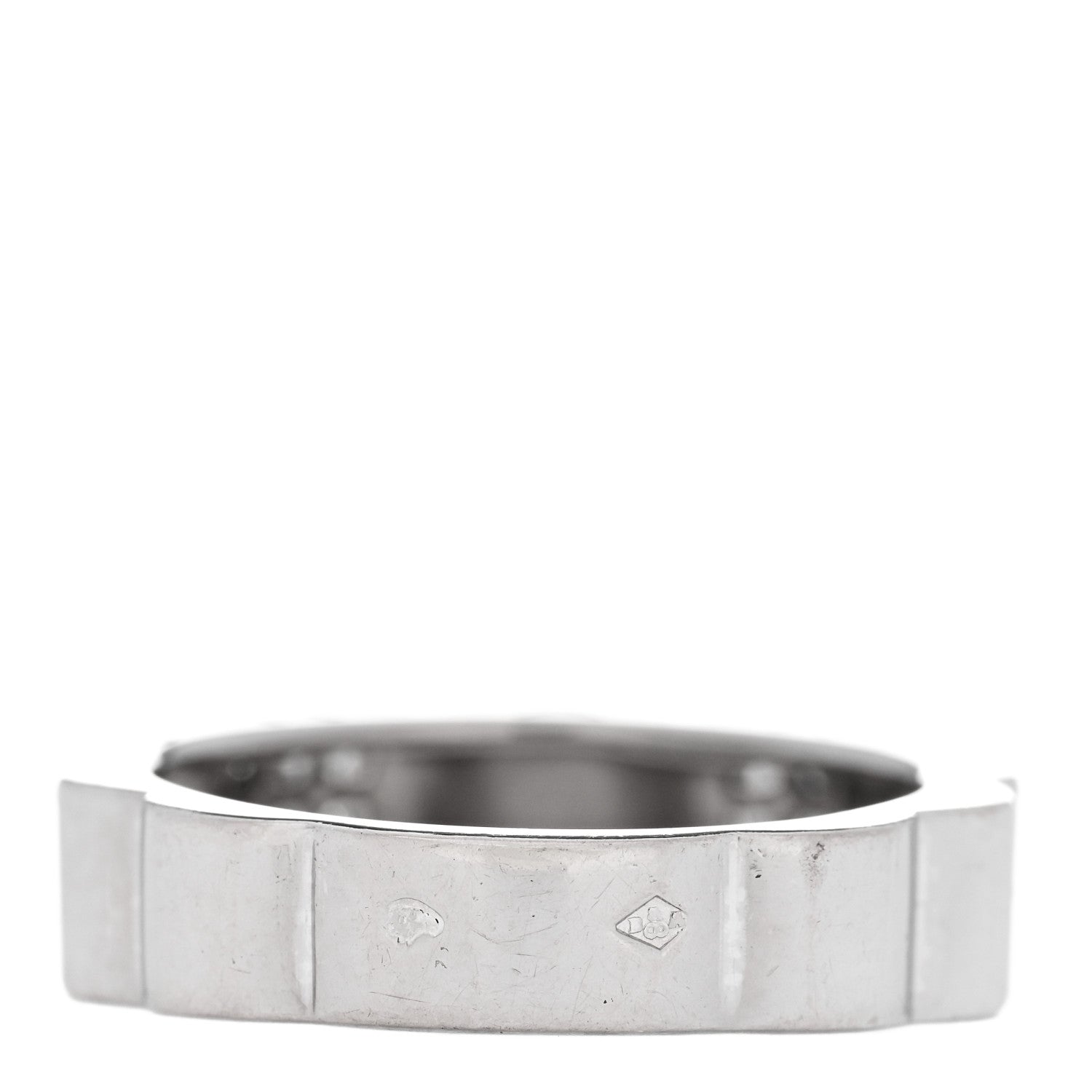 Chanel 18K White Gold Diamond Profil de Camellia Band Ring 53 6.5 3 of 5
