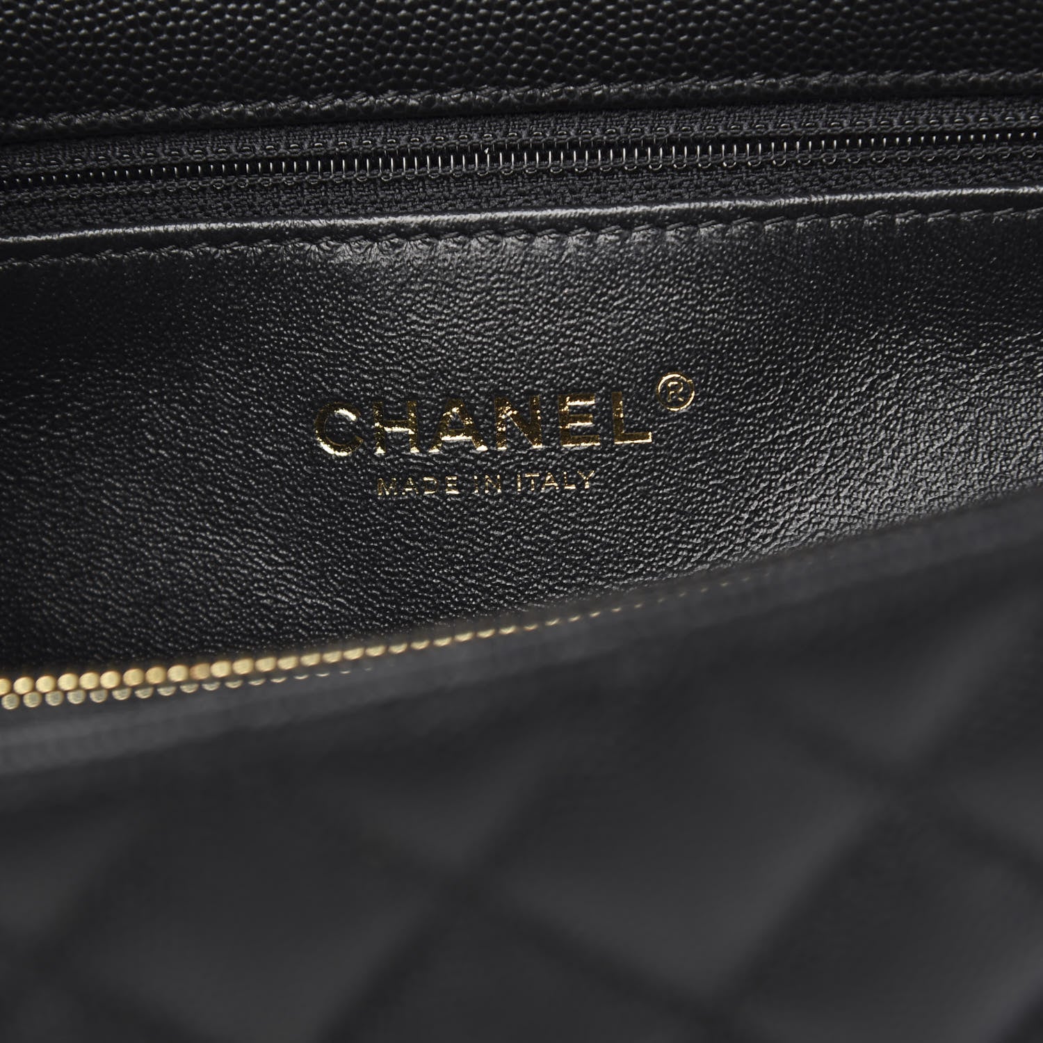 Chanel Caviar Lizard Embossed Quilted Small Coco Handle Flap Black 6 of 14