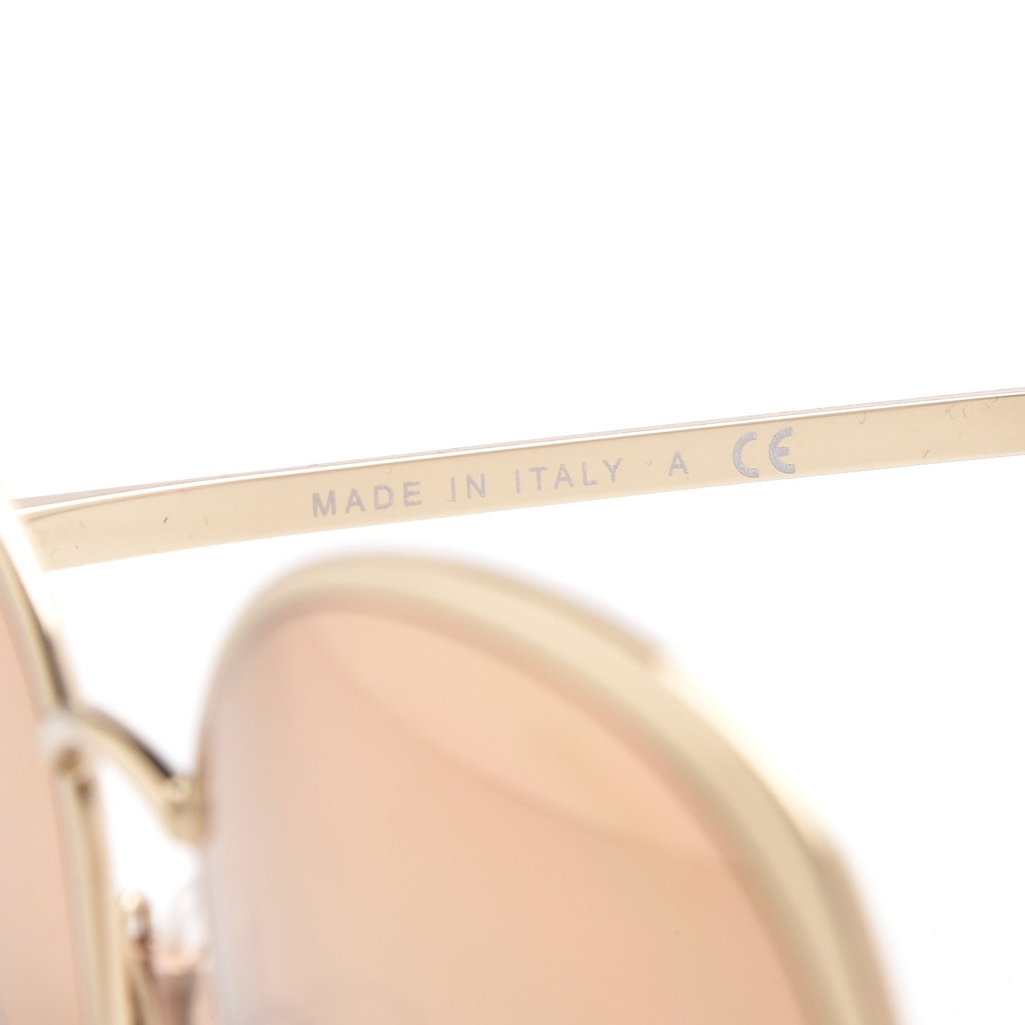 Round Spring Sunglasses 4206 Gold