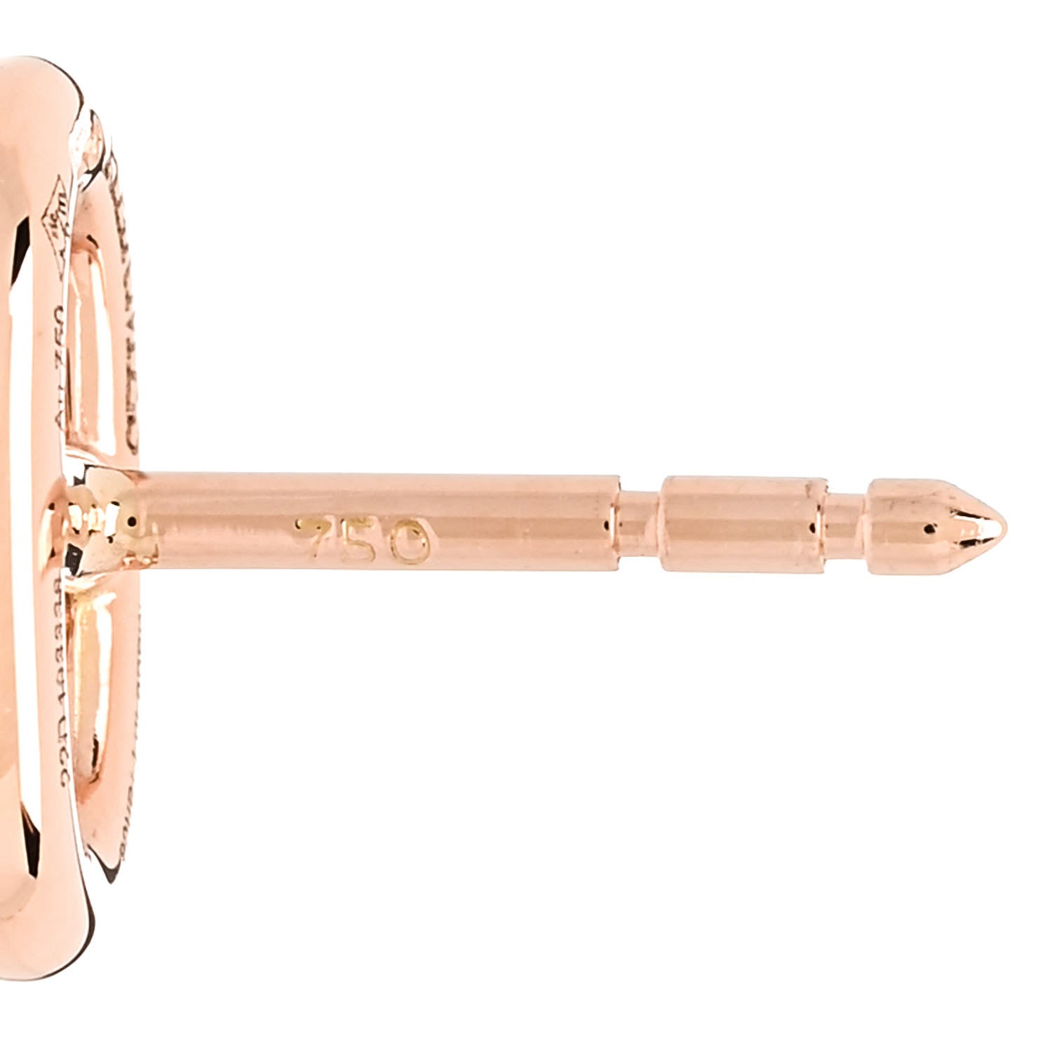 Hermes 18K Rose Gold TPM Farandole Stud Earrings 5 of 6