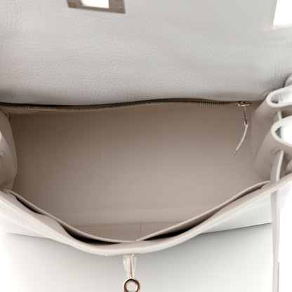 Hermes Togo Kelly Retourne 28 White 5 of 14