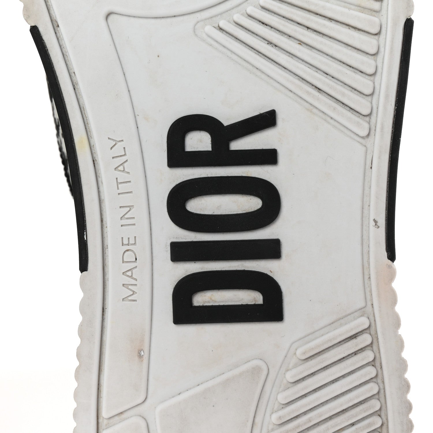 Christian Dior Canvas Houndstooth Embroidered D-Smash Sneakers 36.5 Black White 8 of 10