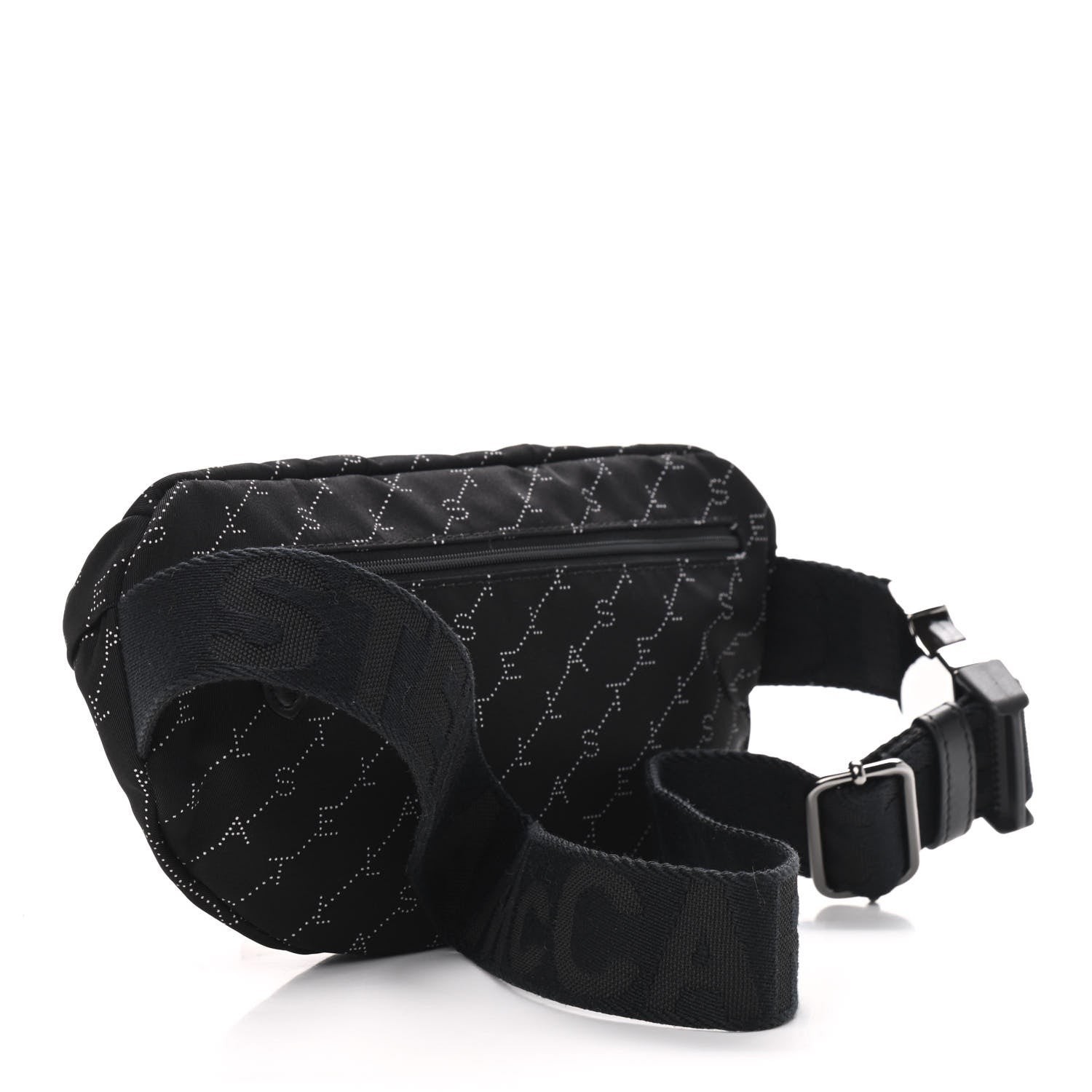 Stella McCartney Eco Padded Nylon Logo Falabella Bum Bag Black 3 of 8