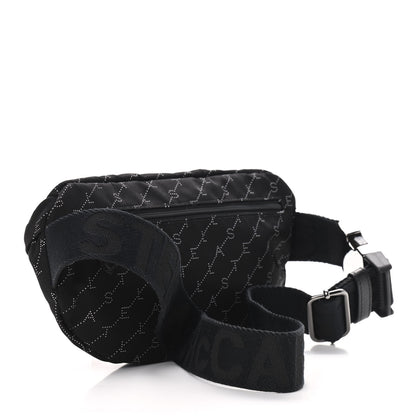 Stella McCartney Eco Padded Nylon Logo Falabella Bum Bag Black 3 of 8