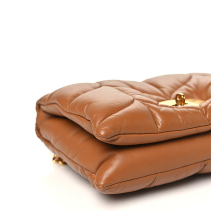 Mulberry Nappa Pillow Quilted Little Softie Bag Tobacco Brown 8 of 9