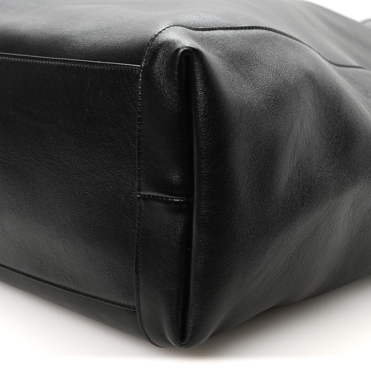 Supple Calfskin Large Tanger Hobo Black