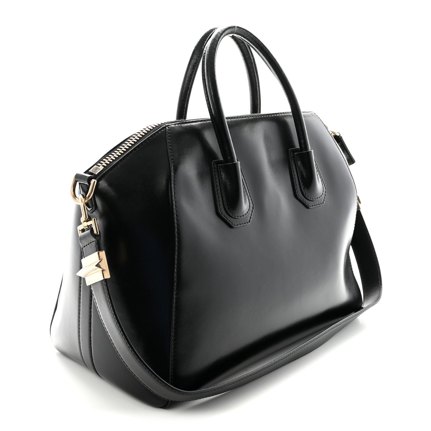 Givenchy Shiny Lord Calfskin Medium Antigona Black 3 of 9
