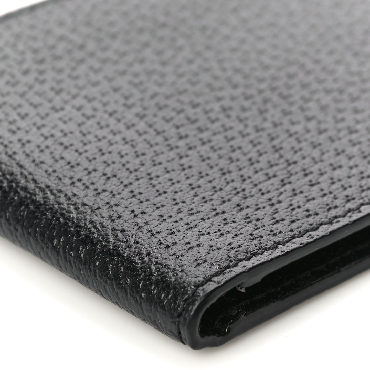 Calfskin Boar Effect GG Marmont Bi-Fold Wallet Black