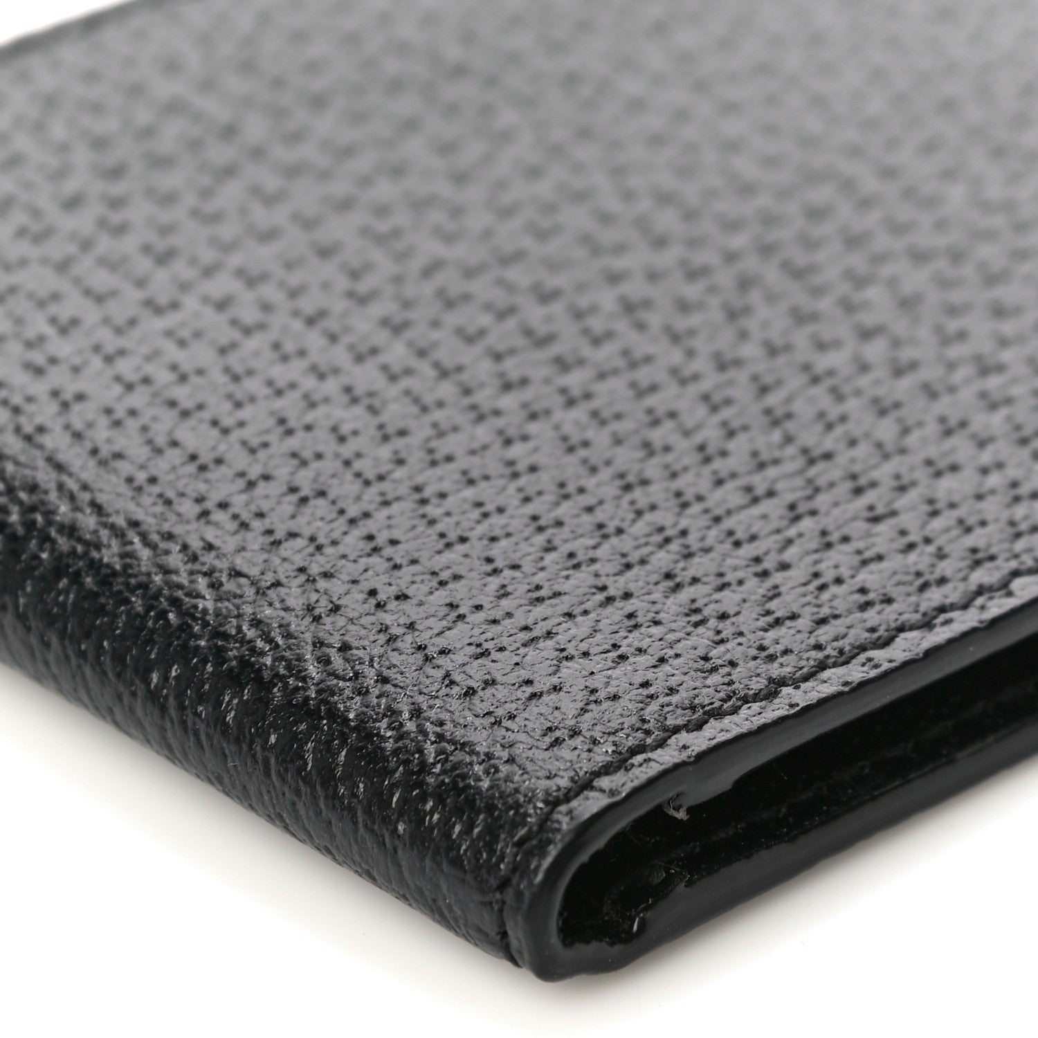 Gucci Calfskin Boar Effect GG Marmont Bi-Fold Wallet Black 8 of 9