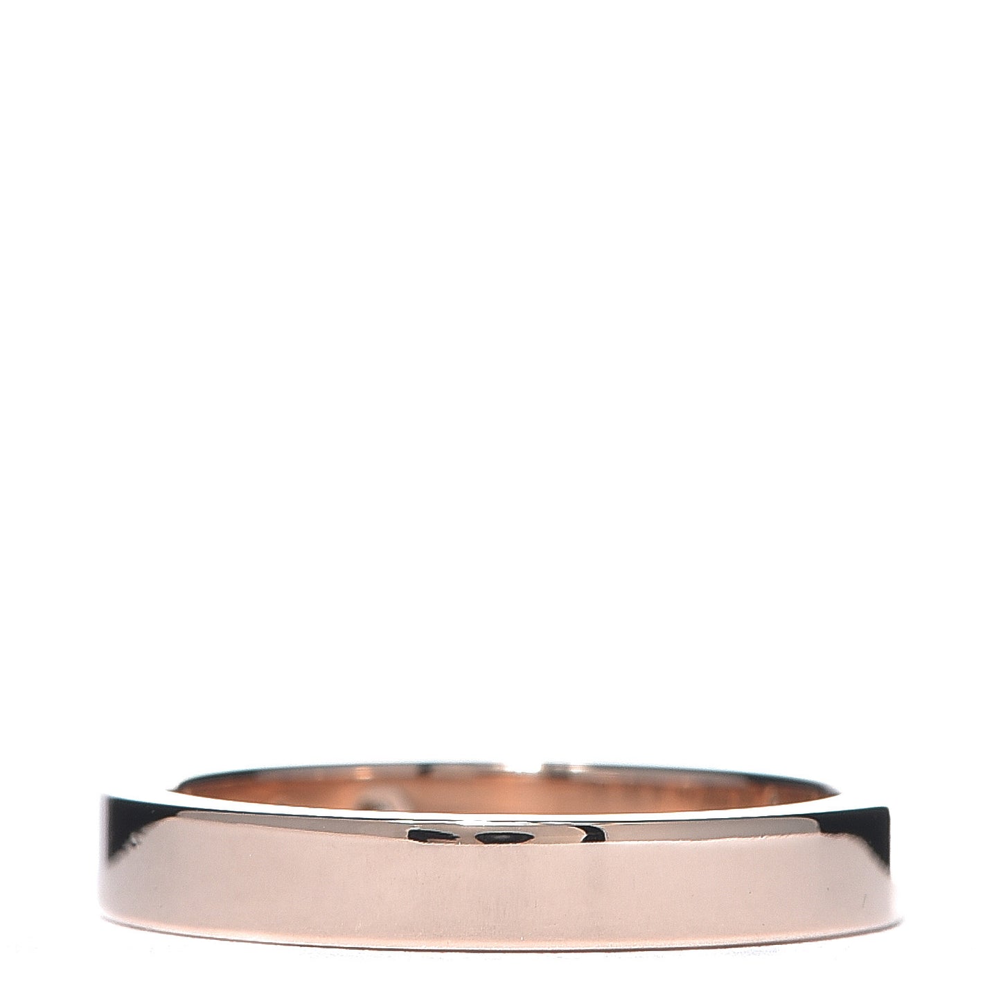 18K Pink Gold Diamond 3mm C De Wedding Band Ring 49 4.75