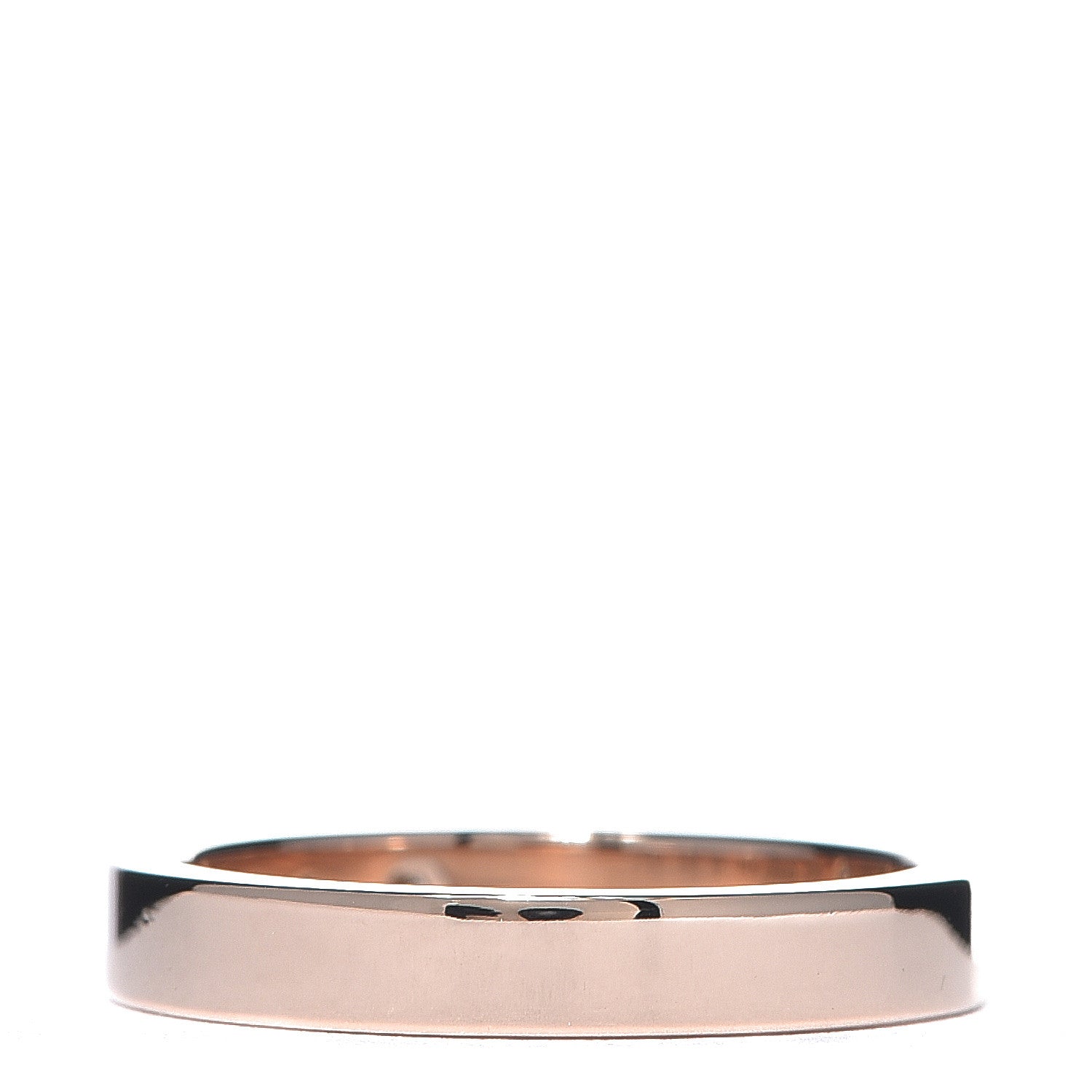 Cartier 18K Pink Gold Diamond 3mm C De Wedding Band Ring 49 4.75 3 of 5