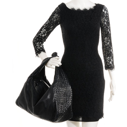 Bottega Veneta Nappa Intrecciato Large Knot Hobo Nero Black 2 of 8