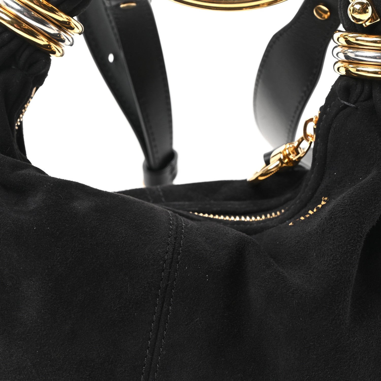 Chloe Suede Mini Bracelet Hobo Bag Black 7 of 9