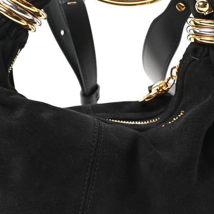 Chloe Suede Mini Bracelet Hobo Bag Black 7 of 9