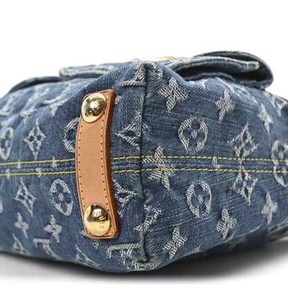 Louis Vuitton Monogram Denim Baggy PM Blue 10 of 10