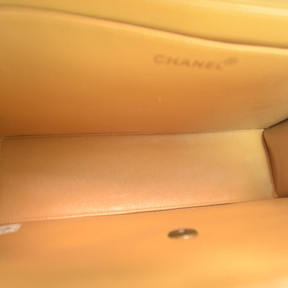 Chanel Lambskin Diamond Stitched Jumbo Flap Beige 8 of 9