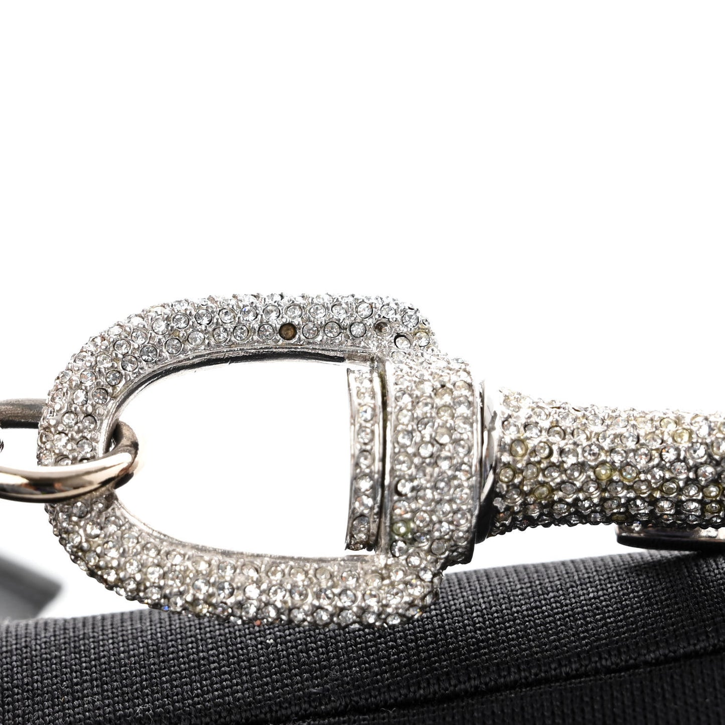 Silk Jersey Crystal Hardcore Clutch Black