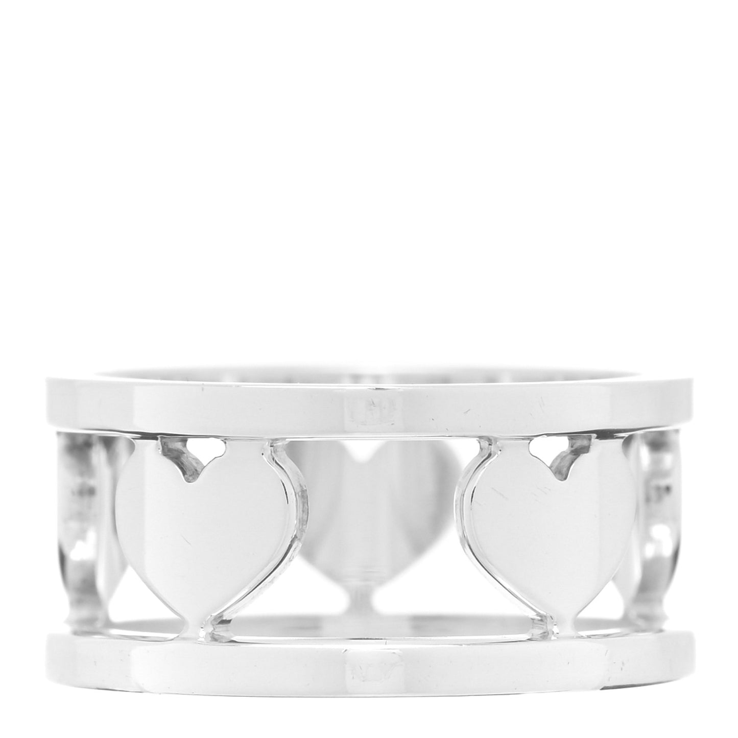 Sterling Silver Heart Stencil Band Ring 47 4