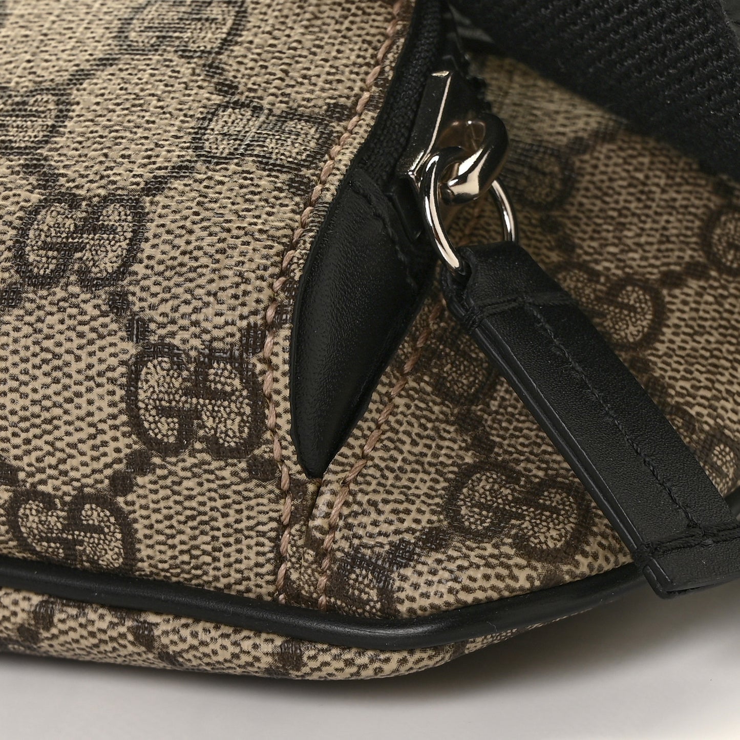 GG Supreme Monogram Belt Bag Black