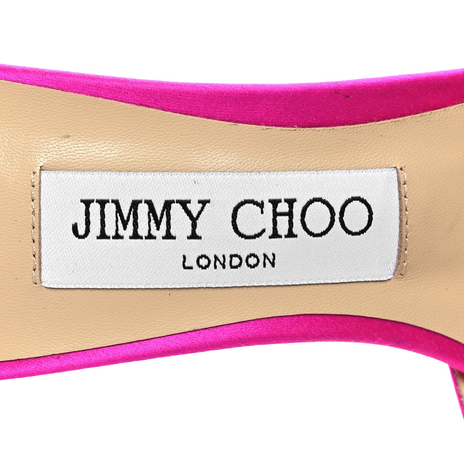 Jimmy Choo Satin Crystal Saeda 100 Pumps 38 Fuchsia 8 of 9