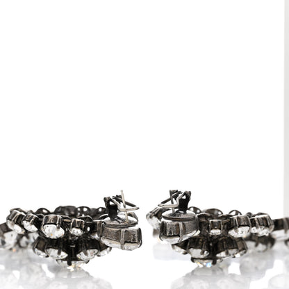 Gucci Metal Crystal Drop Earrings 3 of 4