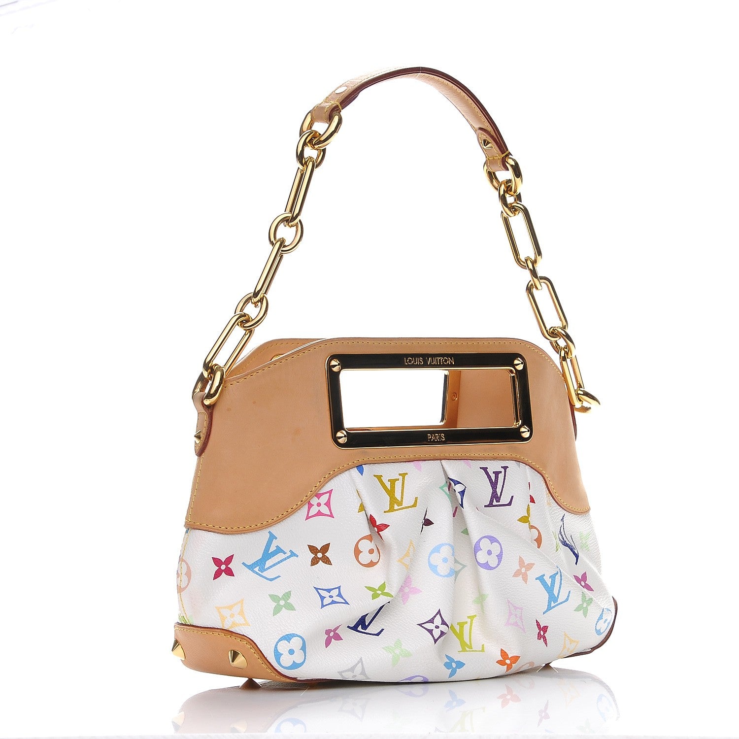 Louis Vuitton Monogram Multicolor Judy PM White 3 of 8