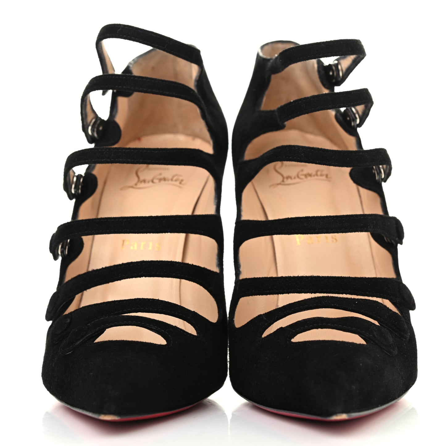 Suede Viennana 120 Strappy Booties 39 Black