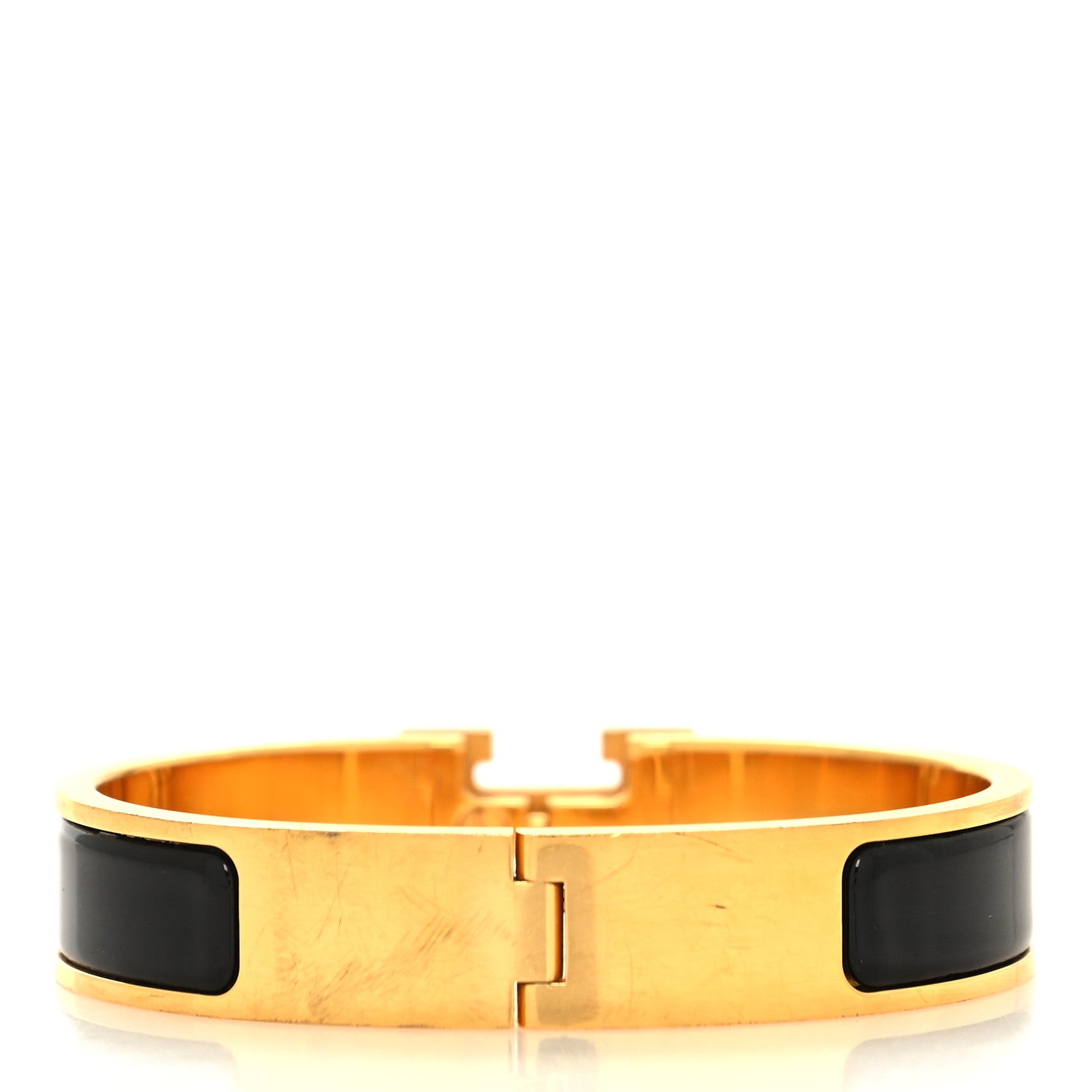 Hermes Enamel Narrow Clic Clac H Bracelet PM Black 3 of 5