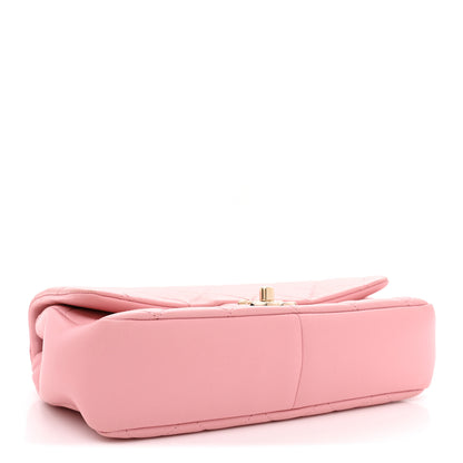 Chanel Lambskin Quilted Resin Bi-Color Chain Flap Bag Pink 4 of 12