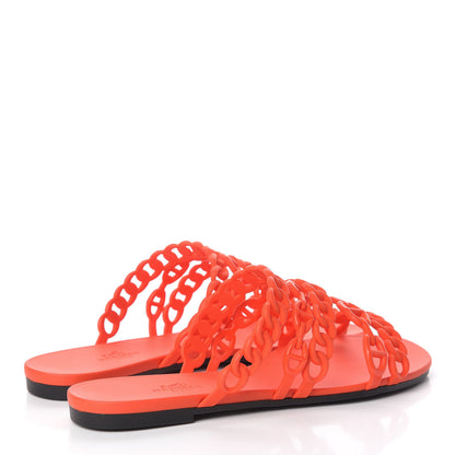 Hermes Chaine d'Ancre Nude Sandals 36 Pavot 4 of 8