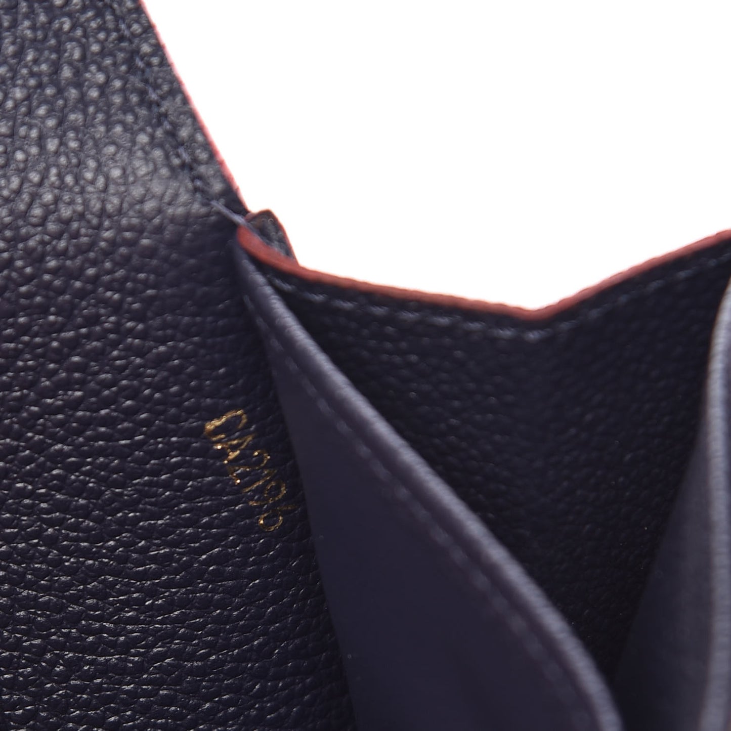 Empreinte Sarah Wallet NM Marine Rouge