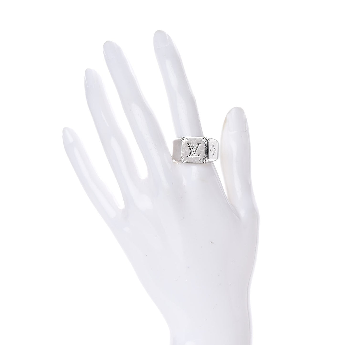 Monogram Signet Ring 10 Silver