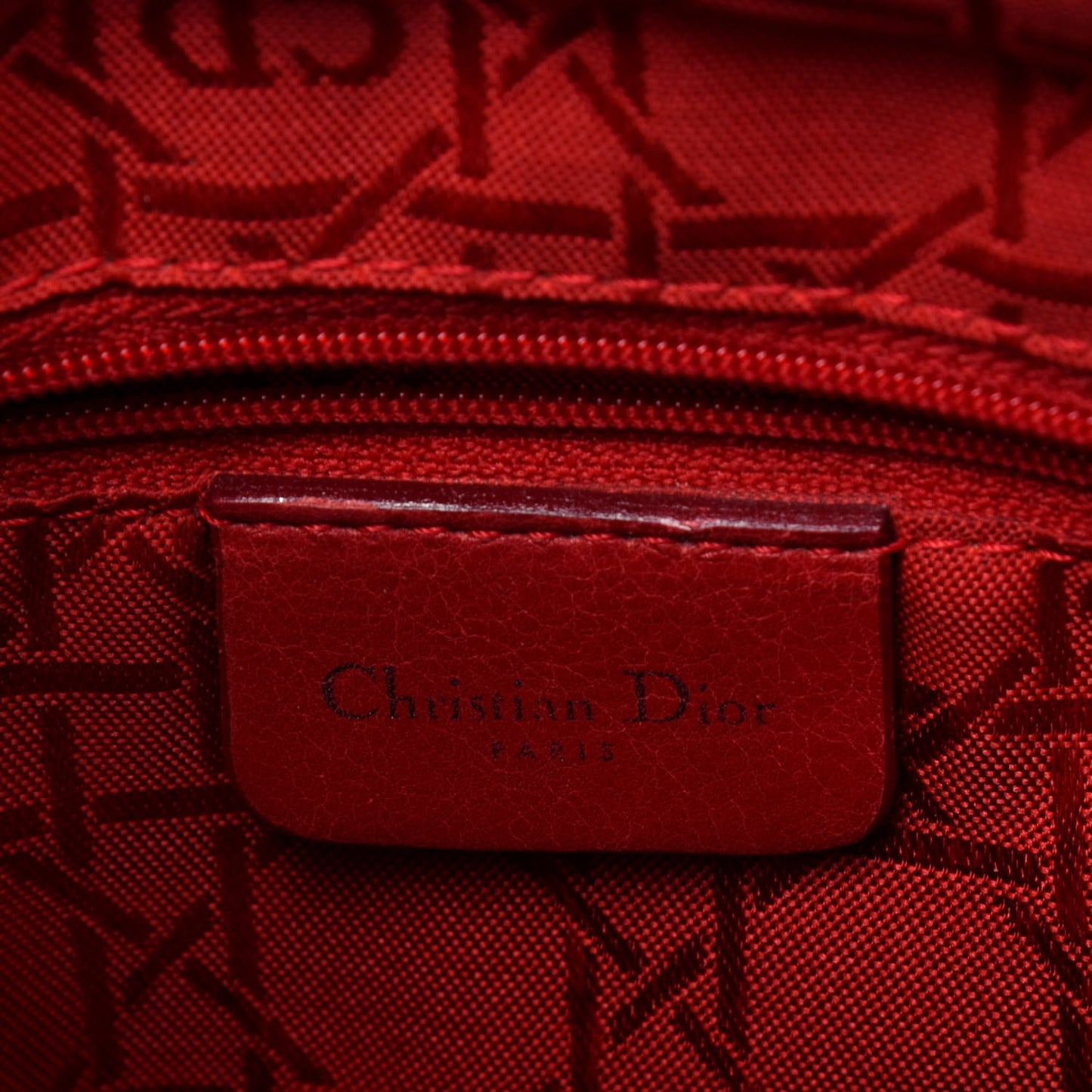 Nylon Cannage Medium Lady Dior Black