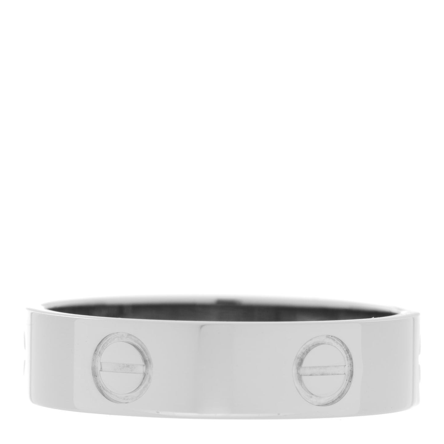 18K White Gold 5.5mm LOVE Ring 64 10.75