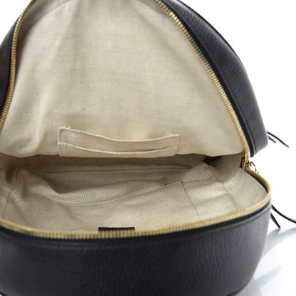 Gucci Pebbled Calfskin Soho Chain Backpack Black 5 of 11