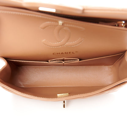 Chanel Lambskin Quilted Small Double Flap Brown 5 of 12