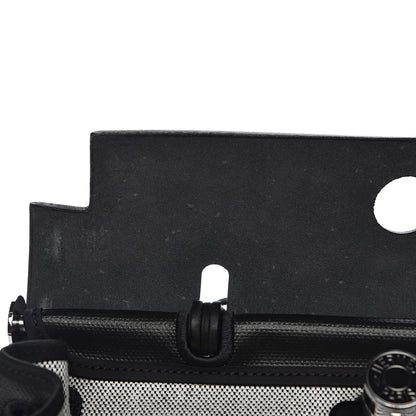 Hermes Toile H Berline Vache Hunter Herbag Zip PM 31 Black Ecru 11 of 14