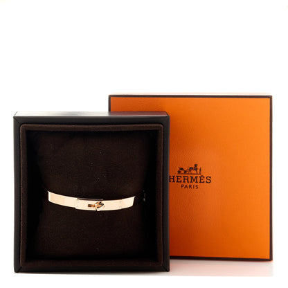 Hermes 18K Rose Gold Diamond PM Kelly Bracelet SH 4 of 4